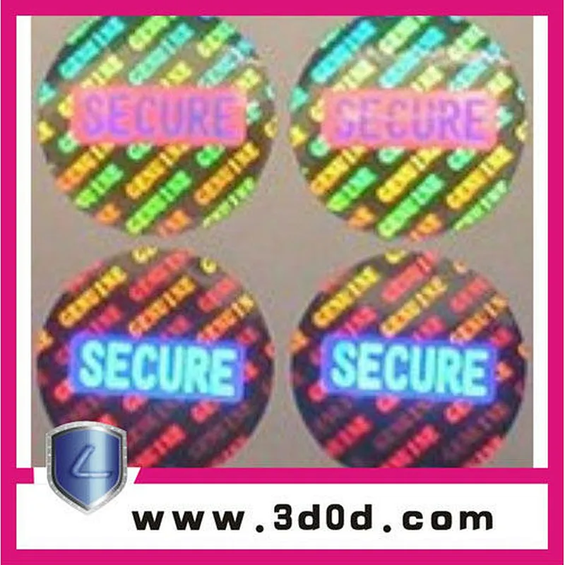 custom hologram sticker label for automobile parts