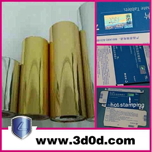Gold and silver Hot Stamping Foil For Paper