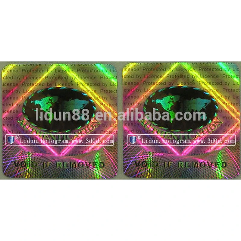 newest high quality customized self adhesive anti-fake label 3D hologram sticker