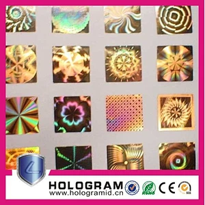 PET film based holographic hot stamping foils