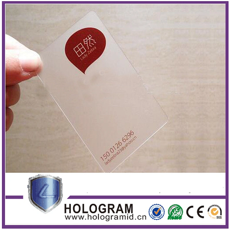 Clear Transparent Business ID Printing Card