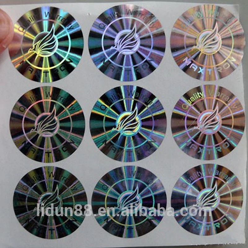 hologram sticker, customized are welcome label