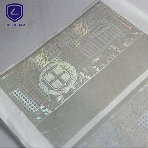 Custom holograms 3D with laser cut (transparent) serials
