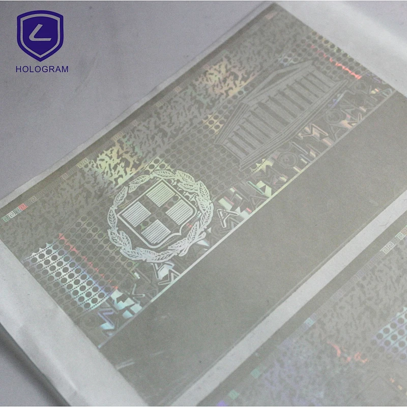 Custom holograms 3D with laser cut (transparent) serials