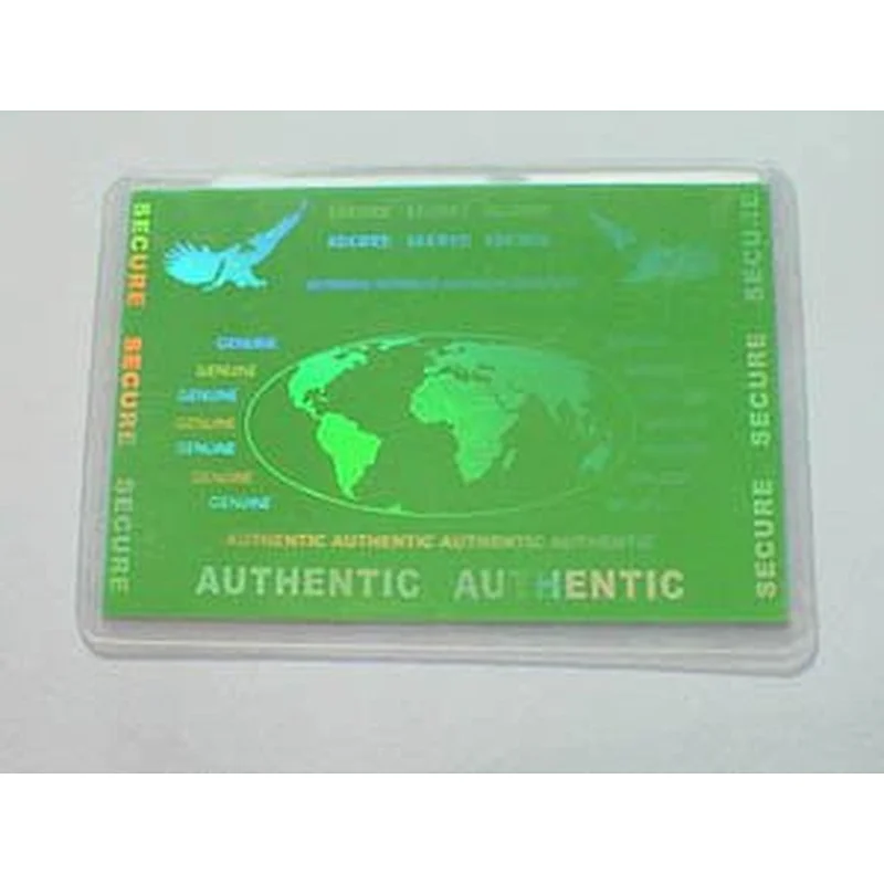 new arrive high-quality custom hologram overlay film id card/ custom id card hologram overlay