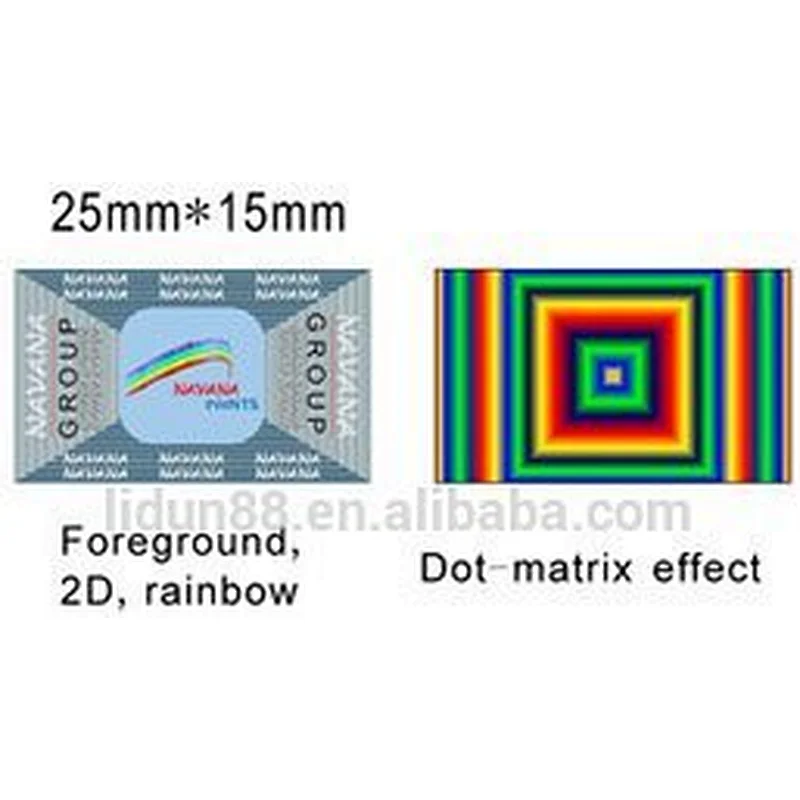 Aliababa new arrival laser label hologram printer hologram sticker/ label