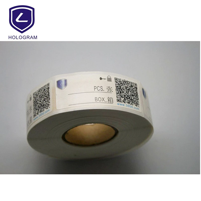 Custom high resolution destructive hologram sticker