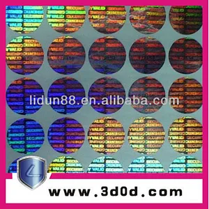 photosensitive glass 3d holographic sticker hologram label