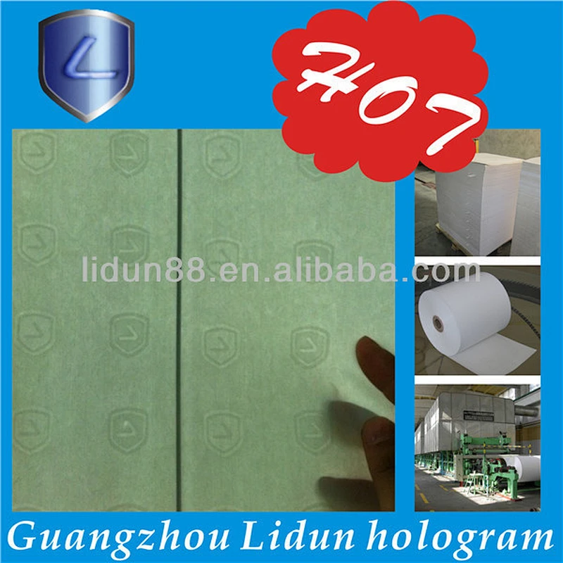 security thread watermark, security fiber watermark paper from China ...