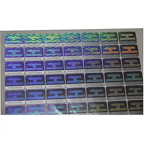waterproof 3D hologram security self adhesive sticker label