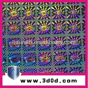Dot Matrix Laser hologram sticker,label print work
