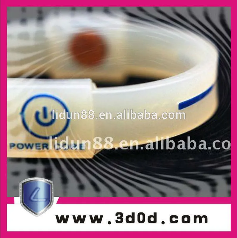 New energy shield silicone wristband with hologram