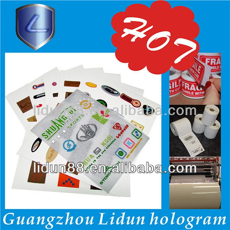Supply printing vinyl sequential label sticker