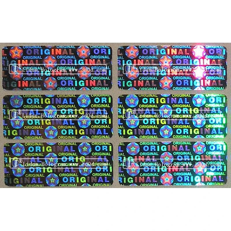 3D printing company name printed custom products use hologram stickers