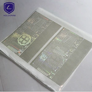 Anti-fake ID Hologram overlay,transparent holographic lamination film,hologram laminating pouches