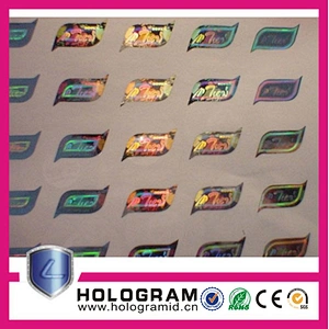 Gold Holograms Labels And Stickers Hologram With Laser Serial Number
