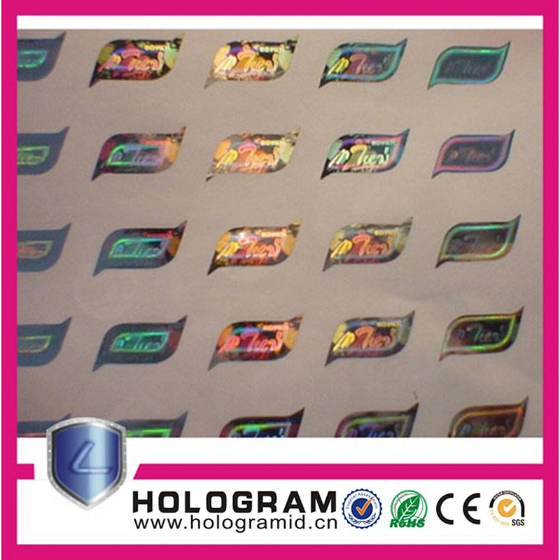 Gold Holograms Labels And Stickers Hologram With Laser Serial Number