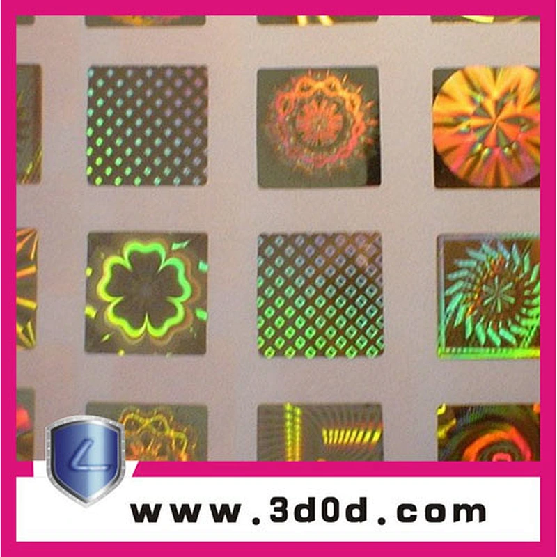 High quality adhesive hologram sticker labels for juice bottle labels