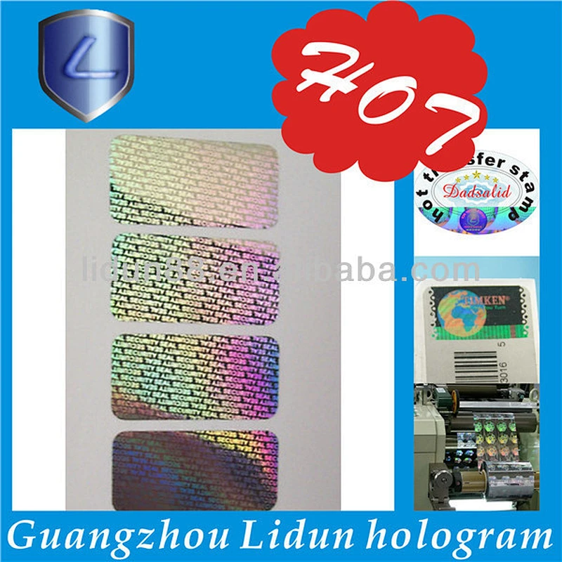 holograma label sticker