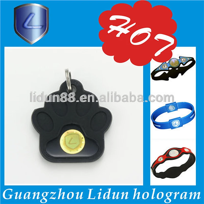 2012 Canada business gift new style charming silicone balance energy pet tag