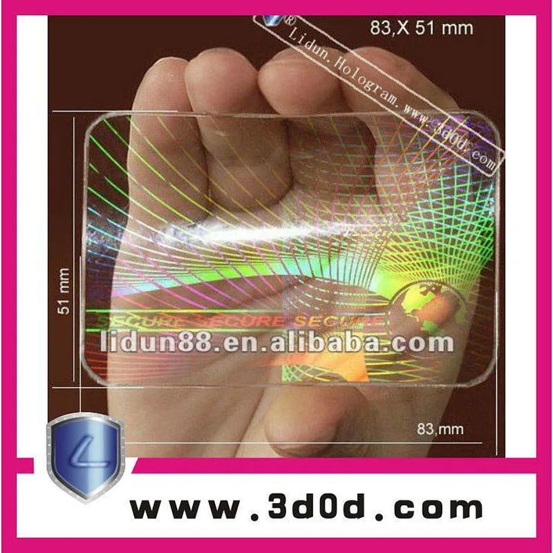 hot sale Custom id card hologram overlay Contactless 1k card
