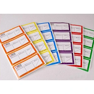 punch hole paper stickers custom hologram labels