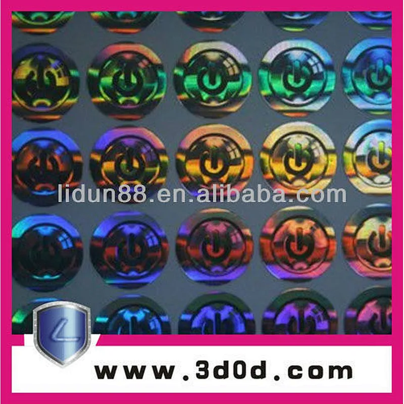 hologram fluorescent printing, hologram sticker