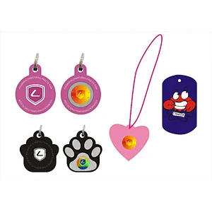 2012 fashion healthy silicone ion pet tags with hologram