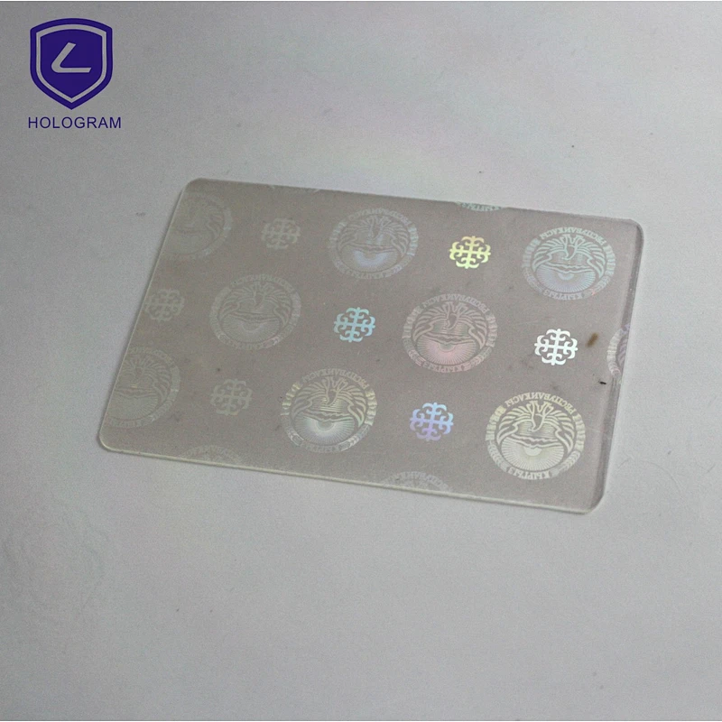 Custom holograms 3D with laser cut (transparent) serials
