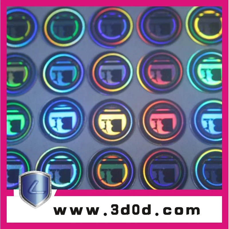 Security Hologram label with color changing