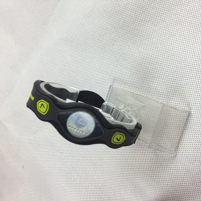HOT SELL UV hologram silicone balance bracelet