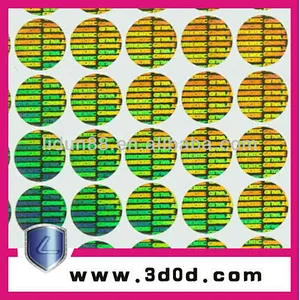 ID 2d/3d laser hologram sticker/anti-fake labels