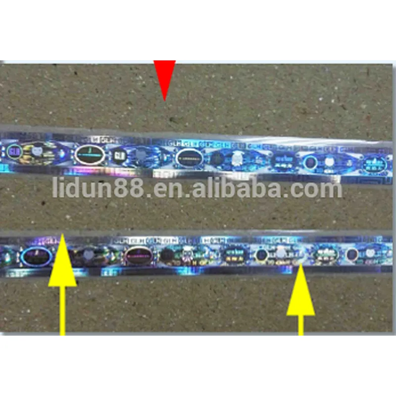 2017 new design colorful custom hologram hot stamping foil
