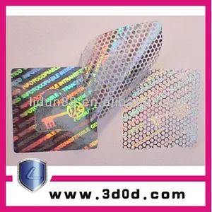custom honey comb hologram stickers,3d Transparent hologram sticker