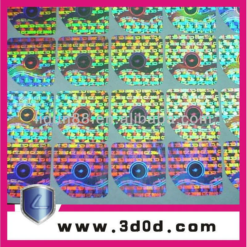 The hot stamping Seven layers/ Holographic Label, Combination of Hologram