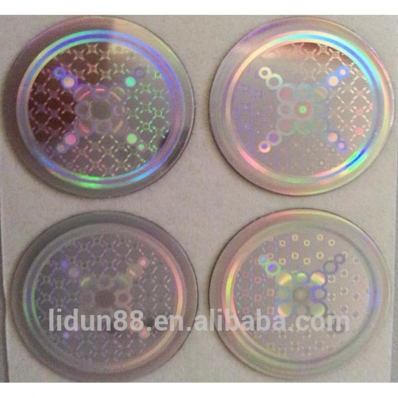 Custom made printing waterproof 3D gold hologram sticker