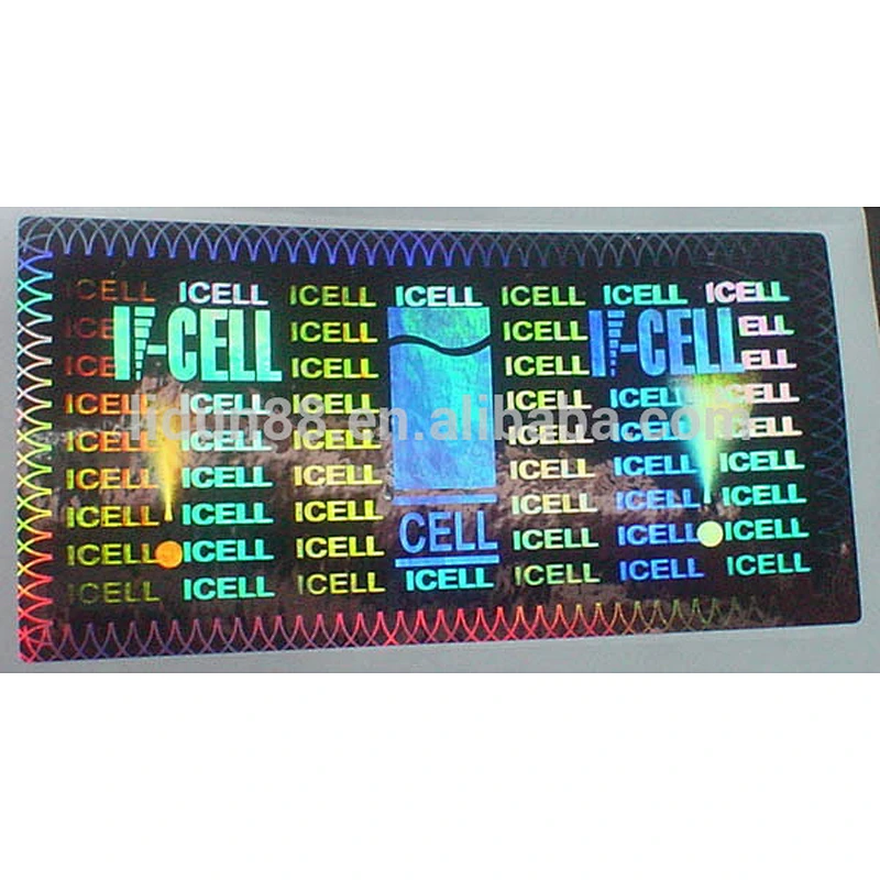 3D printing company name printed custom products use hologram stickers