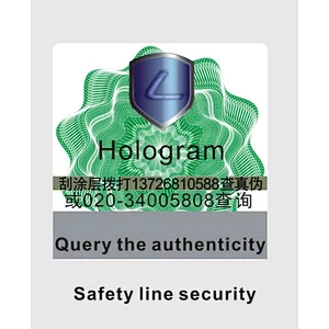 new arrive hgh quality Anti-counterfeiting Scratch off sticker