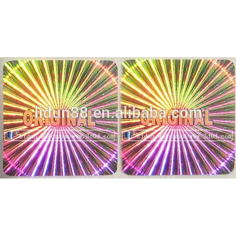 A grade make anti-counterfeit labels and hologram stickers make in Guangzhou