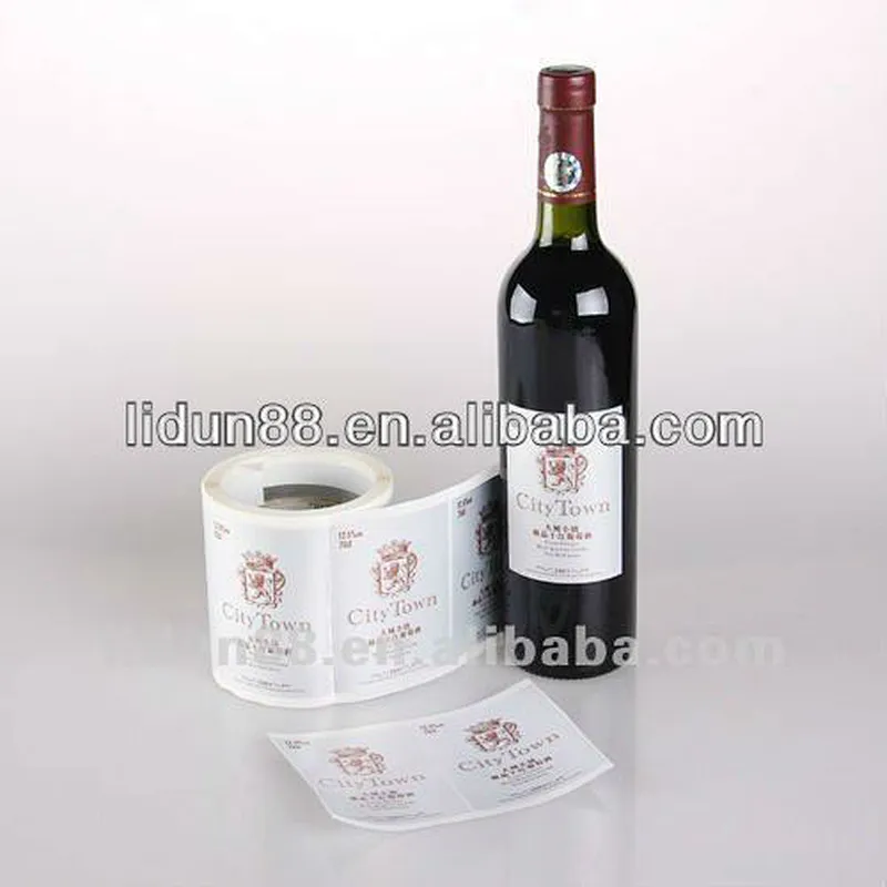 costom wine bottle sticker