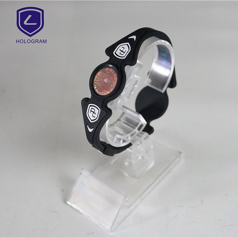 customized hologram silicone bracelet