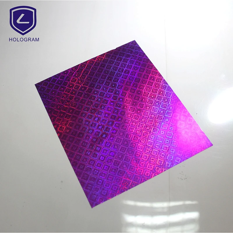 electrochemical aluminum transparent holographic transfer hot stamping foil for pvc,abs,paper,plastic