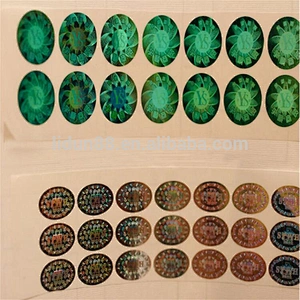 Cheap custom made 3d security transparent laser Hologram sticker label