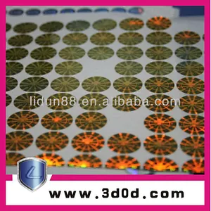 Supply all kinds of print hologram on paper