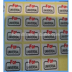 High security sticker label printing