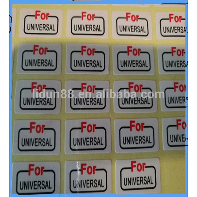High security sticker label printing