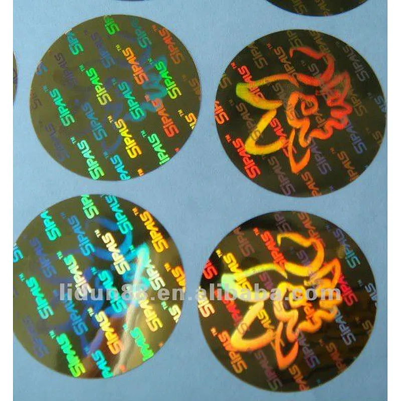 Security Hologram label with color changing