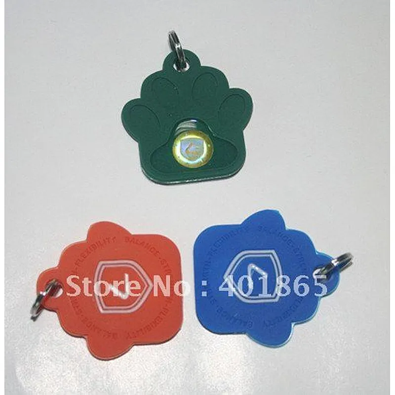 hologram Silicone pet tags