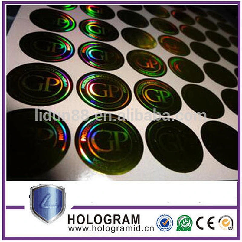 customized logo holographic security label printing