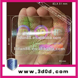 ID card hologram business cards/all kinds of unti-fake IDcard